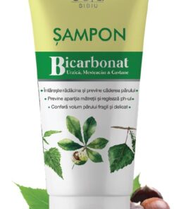 Sampon cu bicarbonat, urzica, mesteacan si castane, 200ml
